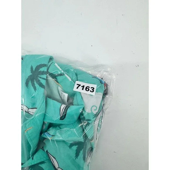 Zelda Nintendo Wind Waker Hawaiian Shirt Mens XL Teal Link King of Red Lions - Picture 9 of 9